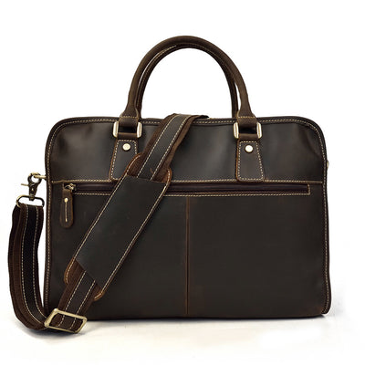 Maletín Ejecutivo de Cuero Crazy Horse Vintage para Hombre