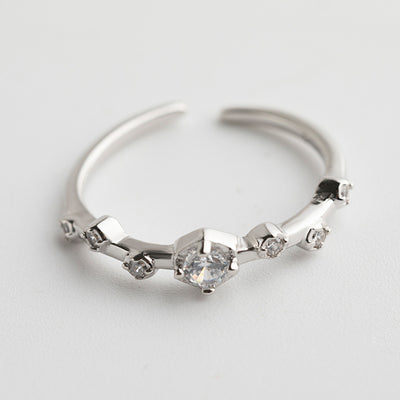 Anillo de Plata Esterlina con Diamantes para Niñas - Image 3