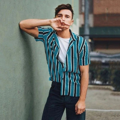 Camisa Casual de Rayas para Hombre - Image 3