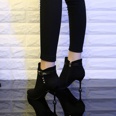Botines Cortos con Tacón Bajo para Mujer Primavera Otoño - Image 5
