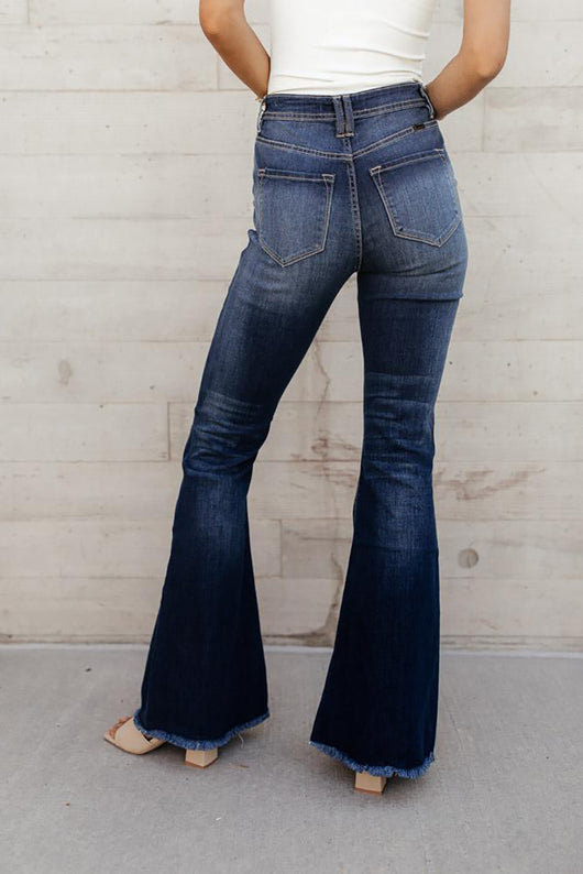 Pantalones Vaqueros Flare de Talle Alto con Rotos y Stretch - Image 3