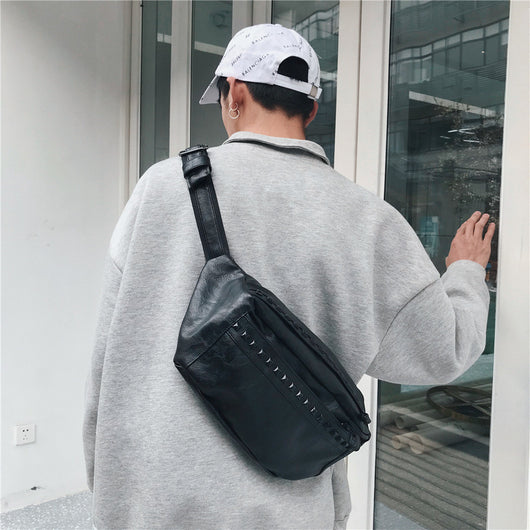 Mochila Urbana de Un Hombro con Diseño Diagonal para Hombre - Image 14
