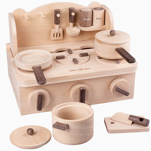 Cocina de Juguete de Madera con Estufa - Image 10