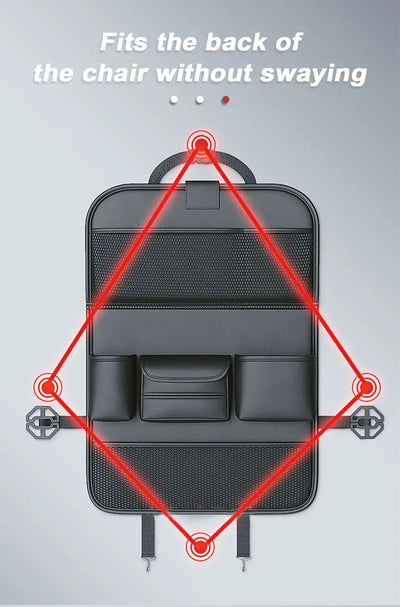 Organizador de Asiento Trasero Auto con Bandeja Plegable y Soporte para Tablet - Image 14