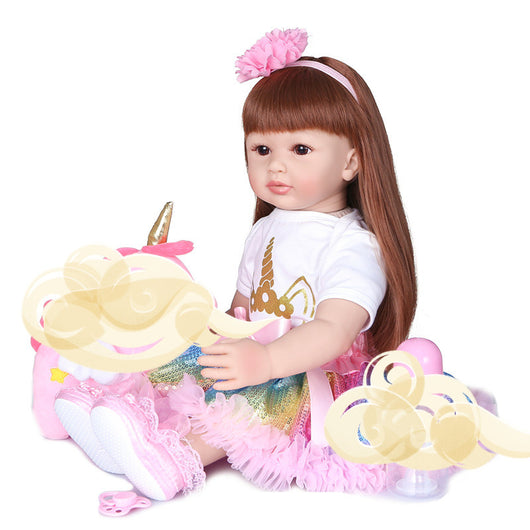 Muñeca Realista de 60 cm con Casa de Juegos Interactiva - Image 8