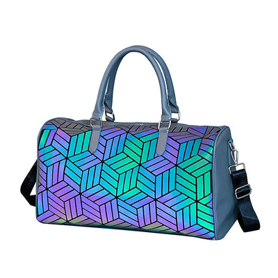 Bolso de Viaje Amplio para Hombre con Patrón Geométrico - Image 7