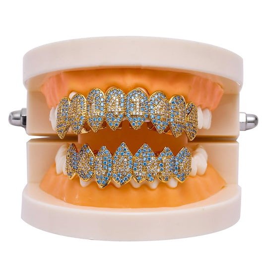 Colmillos de Circonia Cúbica para Hip Hop - Grillz Vampiro de 8 Dientes - Image 6
