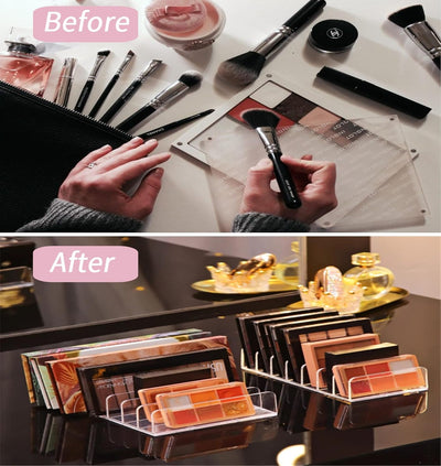Organizador de Paletas de Sombras - Caja de Almacenamiento Acrílico de 7 Compartimentos para Maquillaje - Image 11