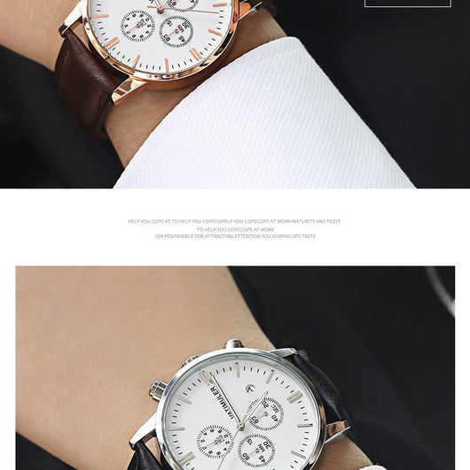 Reloj Empresarial Multifunción Estilo Coreano para Hombre - Image 23