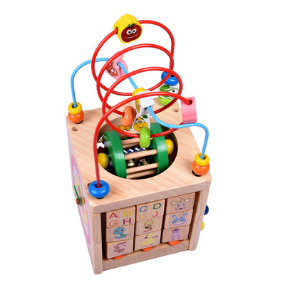 Puzzle de Escarabajo de Madera con Cuentas Grandes para Niños - Image 3