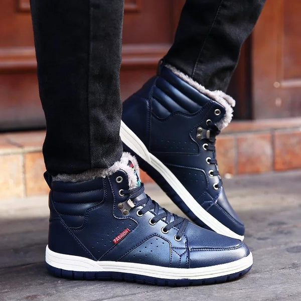 Zapatillas Altas de Algodón para Hombre