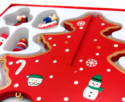 Árbol de Navidad de Madera Decorativo para Escritorio - Image 3