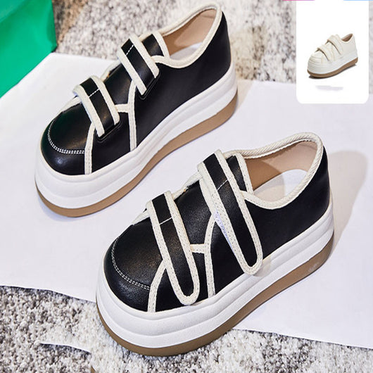 Zapatos Cómodos para Mujer con Suela Gruesa y Cierre de Velcro - Image 3