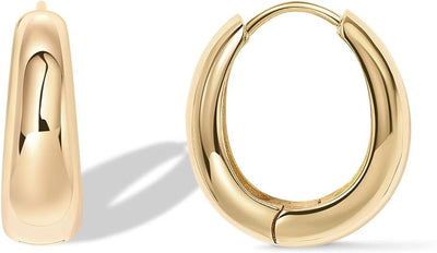 Aretes Ovalados Brillantes Estilo Europeo y Americano - Image 9