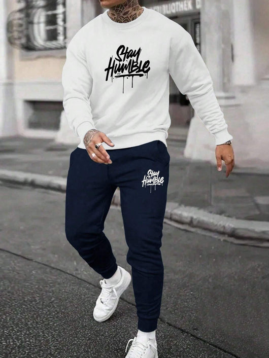 Conjunto de Sudadera Estampada y Pantalón de Fleece Casual - Image 11