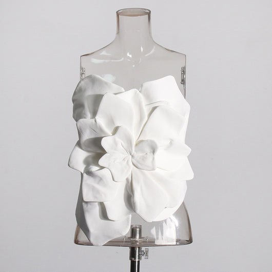Top Tubo Backless con Flores 3D - Image 22