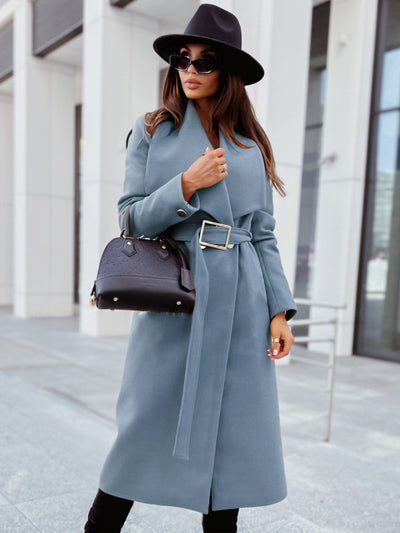 Chaqueta de Lana para Mujer con Cuello en V y Botones - Image 10