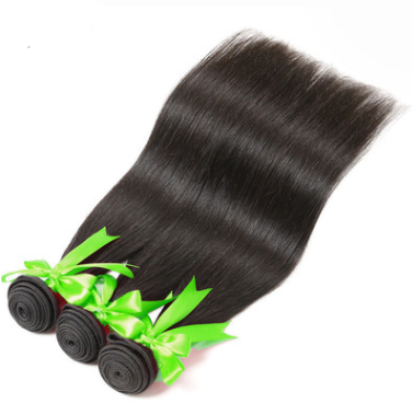 Peluca de Cabello Real Liso Brasileño Color Natural - Estilo Cortina - Image 4