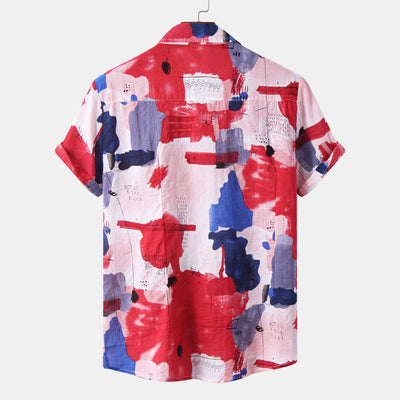 Camisa Casual Hombre Manga Corta Bicolor - Image 8