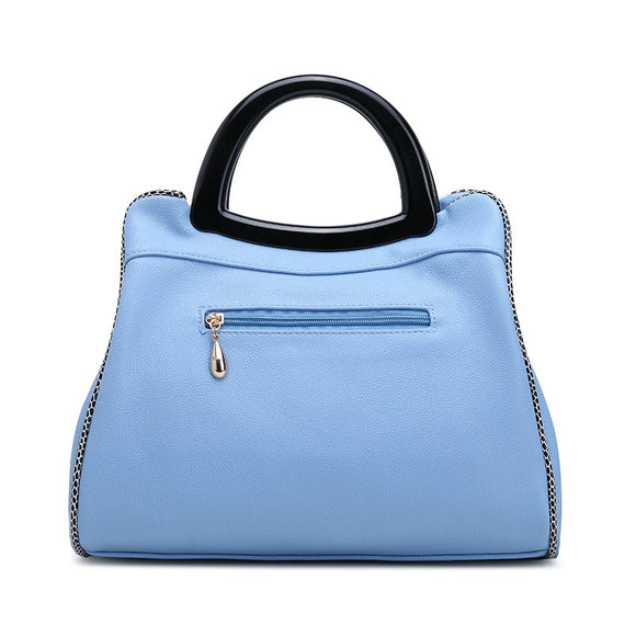 Bolsa de Cuero para Mujer Diseñador con Flores Grabadas - Estilo Retro Elegante