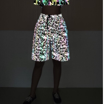 Shorts Reflectantes con Diseño Setas Coloridas - Image 5
