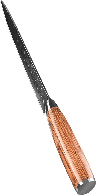 Cuchillo Damasco para Picar con Mango de Madera - Image 13
