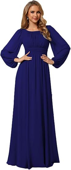 Vestido de Noche Largo en Gasa Elegante para Mujer - Image 17