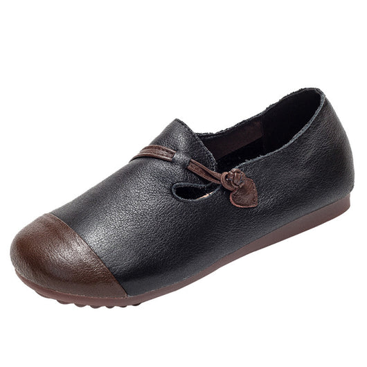 Zapatos Casuales Retro para Mujer con Suela de Tendón Bovino y Costuras Decorativas - Image 9