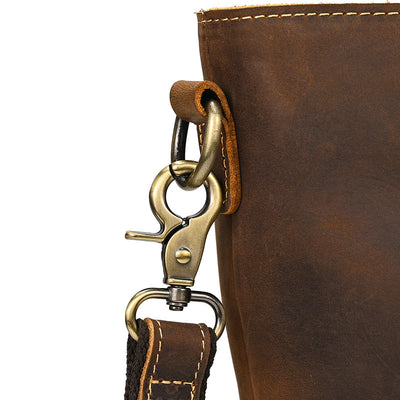 Bolso Tote de Cuero Crazy Horse Gran Capacidad - Image 38