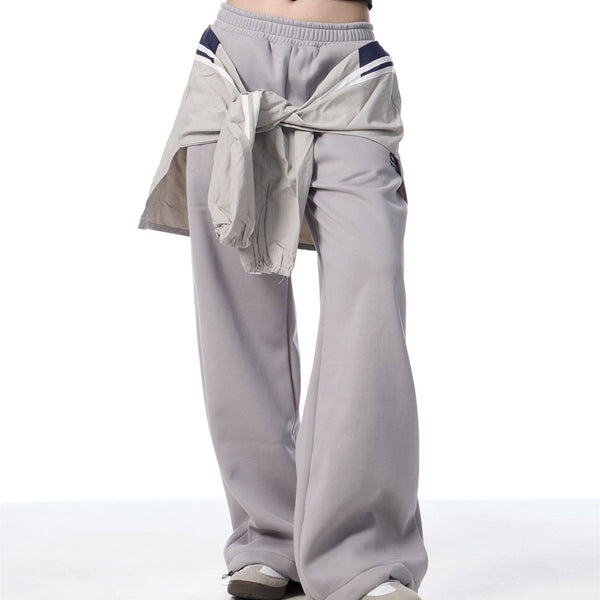 Pantalones de Buzo con Diseño de Tiras y Forro Polar