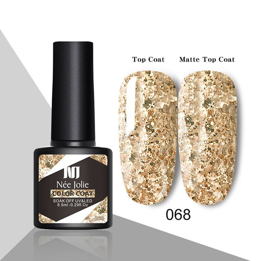 Esmalte de Uñas Gel Rojo Navideño con Brillo Reflectante UV - Image 59