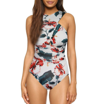 Traje de Baño Enterizo Reductor con Cruce en el Pecho - Talla Grande - Image 6