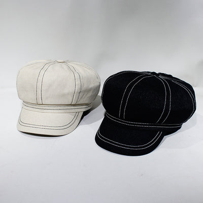 Gorra Octagonal Retro Británico para Mujer - Primavera Verano - Image 8