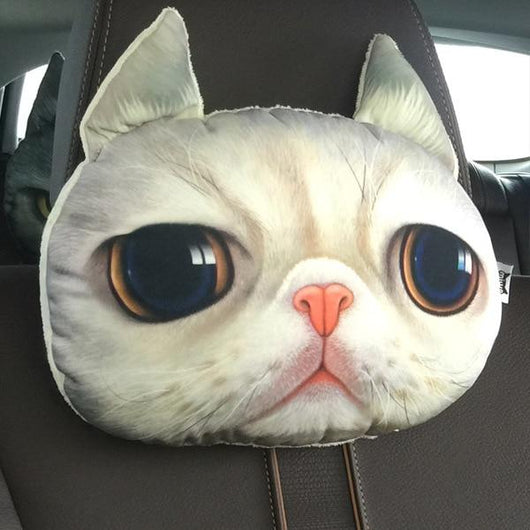 Almohada Reposacabezas para Auto - Diseño Gatos - Image 23