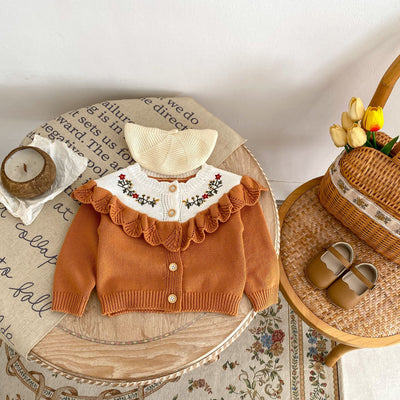 Cardigan de Encaje de Algodón para Bebé Niña - Manga Larga Otoño - Image 17