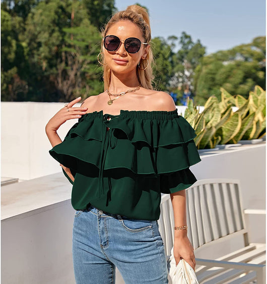 Blusa Casual de Manga Larga Superpuesta para Mujer - Image 6