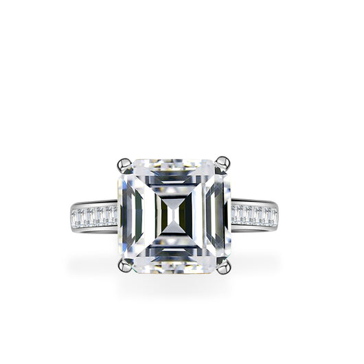 Anillo de Moissanita 5 Quilates en Plata S925 para Mujer - Image 3