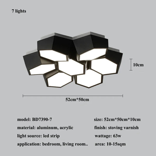 Lámpara de Techo LED para Dormitorio y Sala de Estar - Image 7