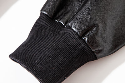 Chaqueta de Cuero para Motociclista Hombre - Diseño Moderno y Holgado - Image 8