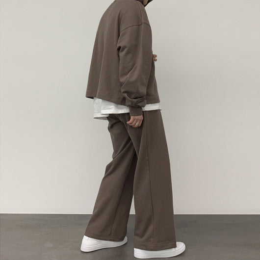 Conjunto Deportivo Coreano Dos Piezas con Sudadera con Capucha para Hombre Otoño - Image 4