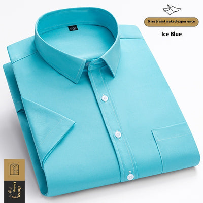 Camisa Manga Corta Elástica Ice Silk para Hombre - Image 7
