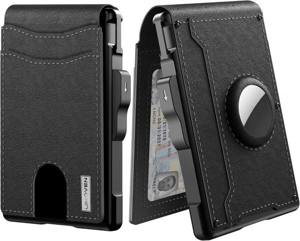 Cartera Hombre Portacédulas Gran Capacidad Fibra Carbono Metal - Image 7