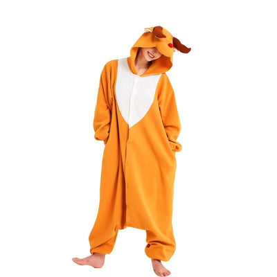 Pijama Navideño de Polar Grueso y Cálido con Diseño de Venado - Image 9