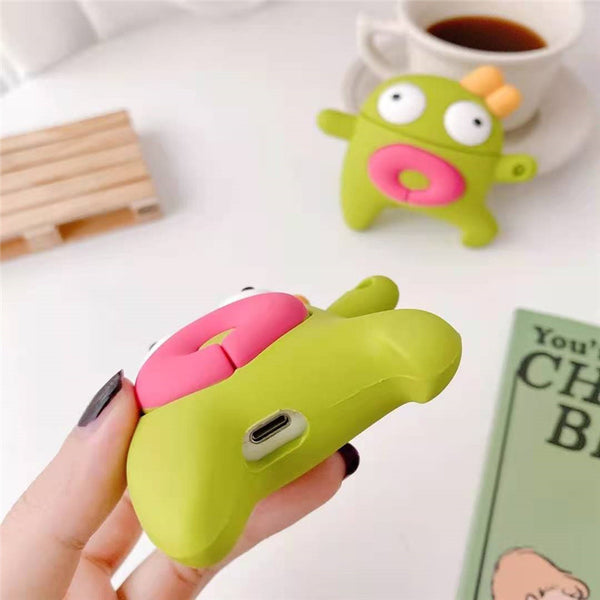 Funda de Silicona Suave Compatible con Apple - Diseño Femenino Cute para Auriculares