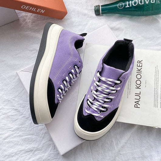 Tenis de Cuero Genuino para Mujer con Plataforma - Diseño Casual y Moderno - Image 5