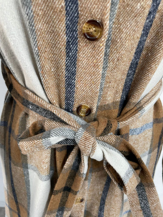 Vestido Camisero Línea A Midi con Cinturón Integrado - Image 36