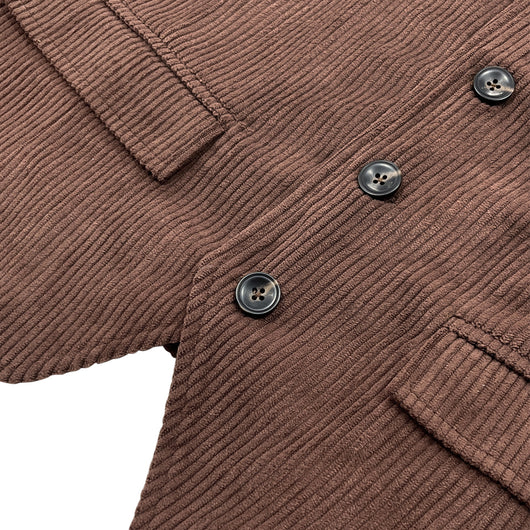 Chaleco de Pana para Hombre con Bolsillos de Patchwork y Chaqueta Exterior - Image 3