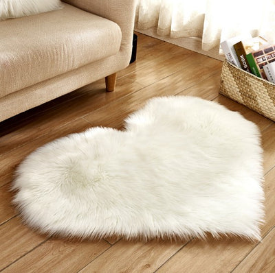 Alfombra de Corazón Suave Antideslizante - Tapete Mullido para Hogar - Image 17