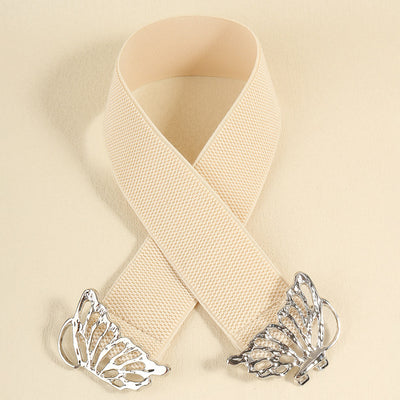 Cinturón Elástico para Mujer con Hebilla Mariposa - Accesorio Decorativo Versátil - Image 23