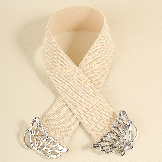 Cinturón Elástico para Mujer con Hebilla Mariposa - Accesorio Decorativo Versátil - Image 23